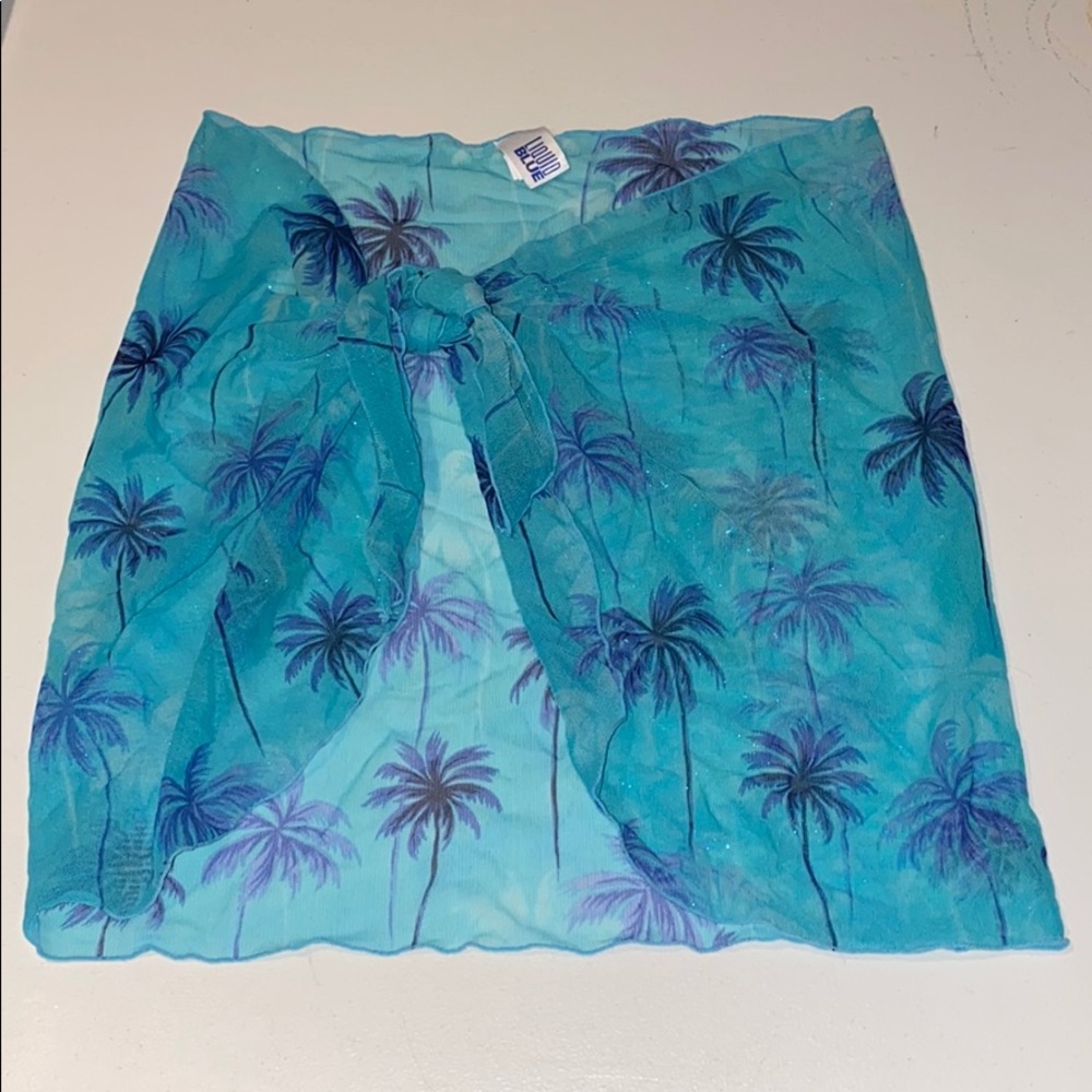 Palm tree bikini bottom wrap cover